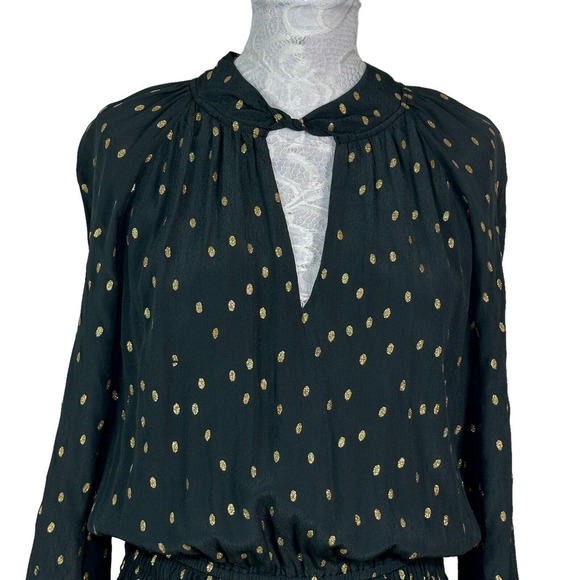 Velvet by Graham & Spencer Felicity Long Sleeve Boho Dress Charcoal Women S NWOT - Picture 5 of 10